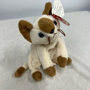 Vintage Ty Beanie Baby Original Snip the Cat 1996 P.E.Pellets